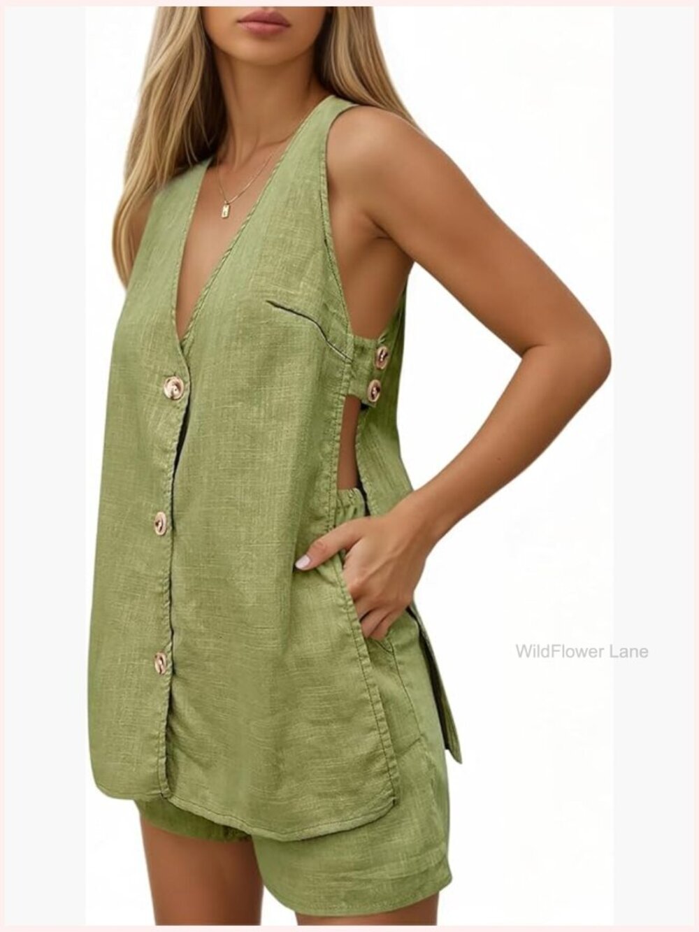 Women's 2 Piece Short Set Casual Vacation Outfit